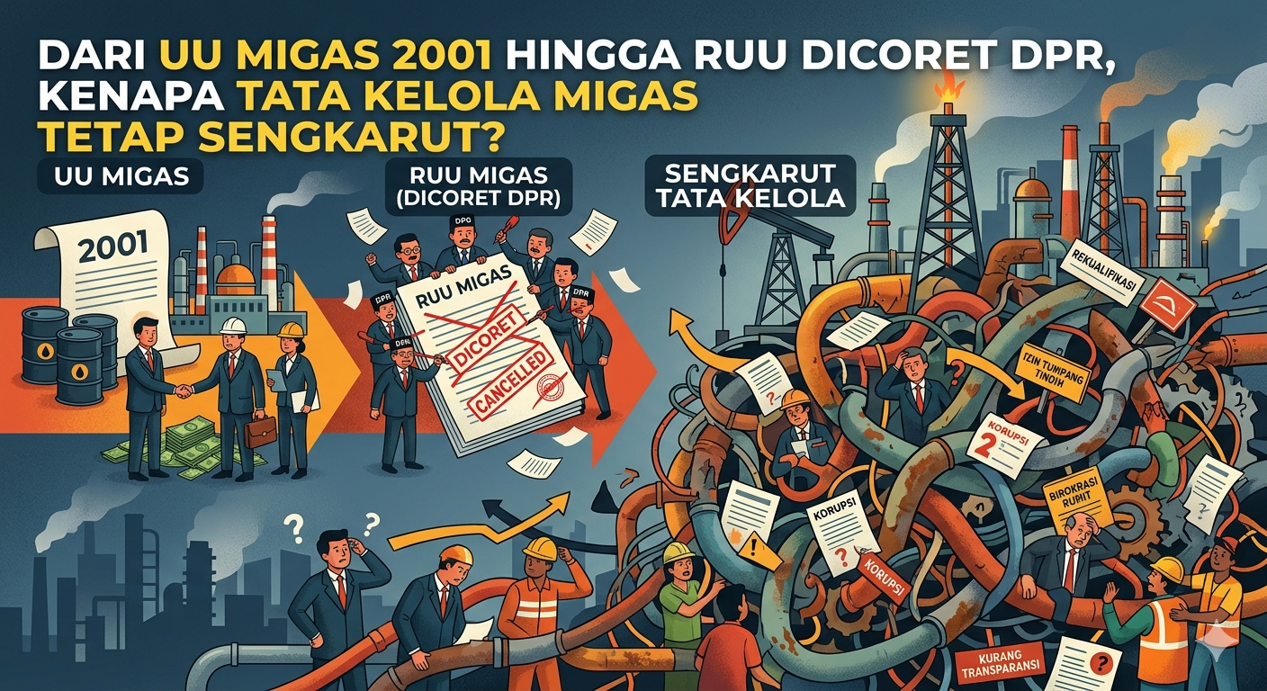 Dari UU Migas 2001 hingga RUU Dicoret DPR, Kenapa Tata Kelola Migas Tetap Sengkarut?