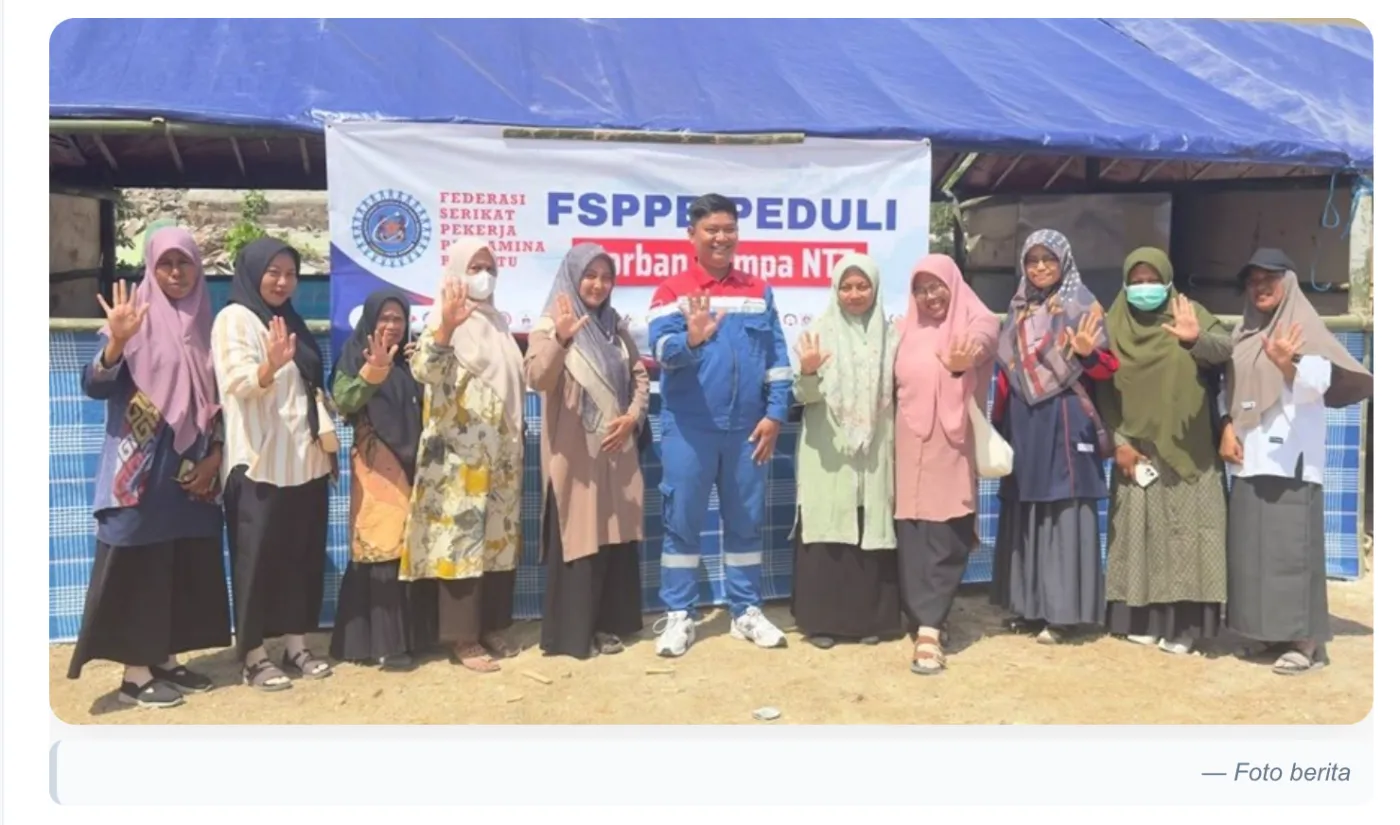 FSPPB Pertamina Tinjau Pembelajaran Darurat di MIN 1 Manggarai Pascagempa